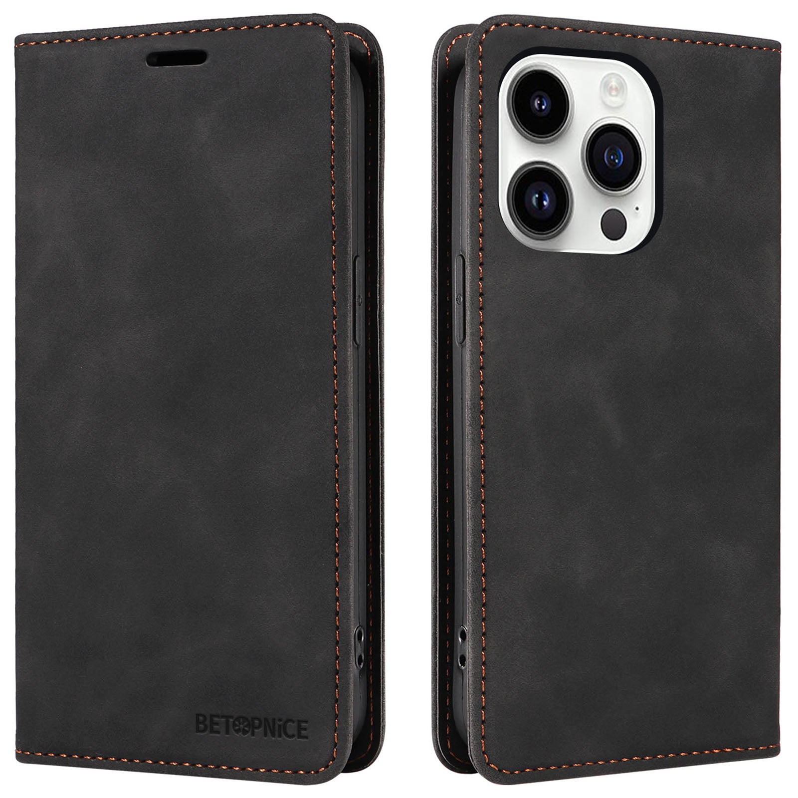 BETOPNICE 003 pro iPhone 15 Pro Max Peněženka TPU PU kožený kryt na telefon Blokovací stojan RFID Pouzdro na telefon BETOPNICE 003 pro iPhone 15 Pro Max Peněženka TPU PU kožený kryt na telefon Blokovací stojan RFID Pouzdro na telefon